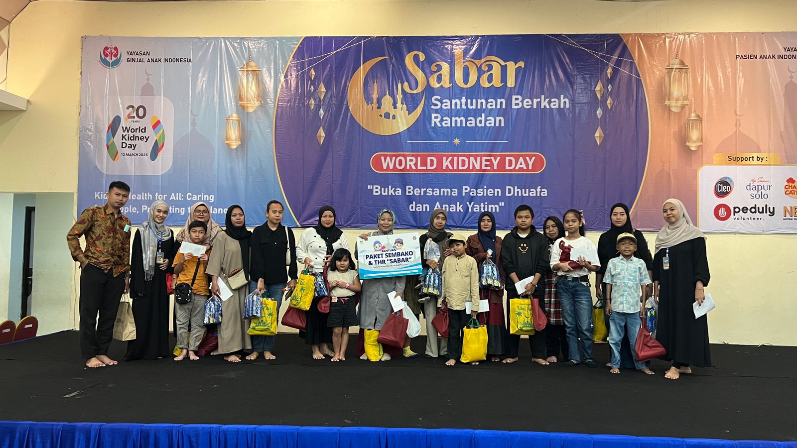 SABAR dan WKD  (Santunan Berkah Ramadhan&World Kidney Day)